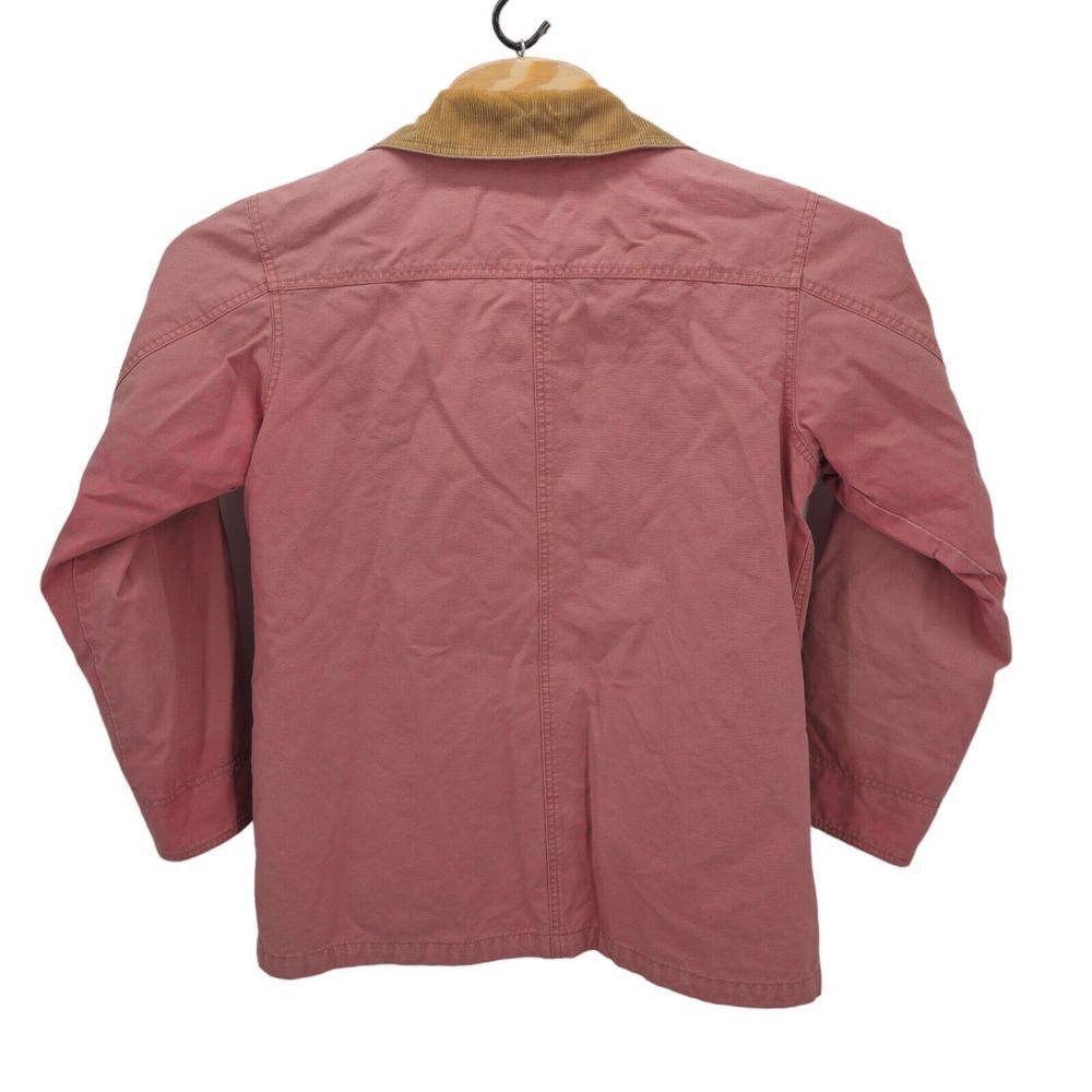 VTG LL Bean Chore Barn Field Coat Jacket Womens Medium Rose Pink 0 WY22 90s Coat - Picture 3 of 12